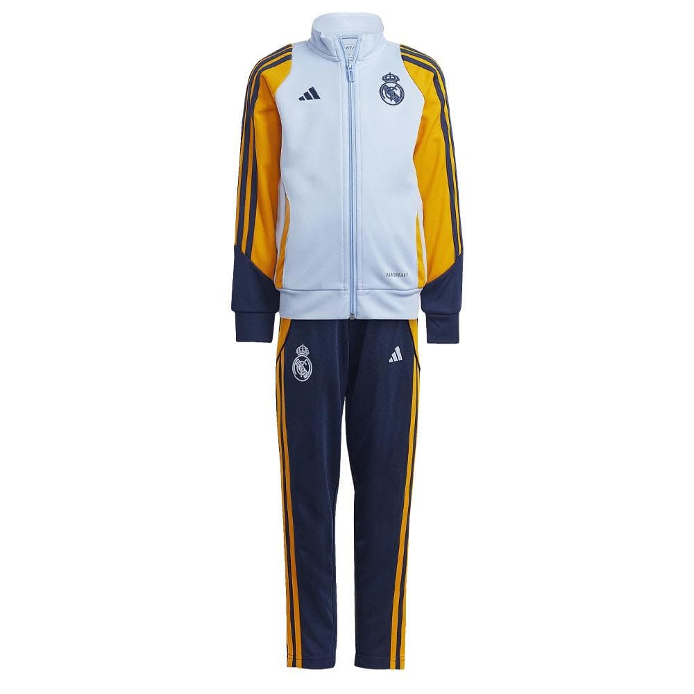 Real Madrid Ensemble de survêtement Bleu/Marine/Jaune Garçon Adidas 24 1