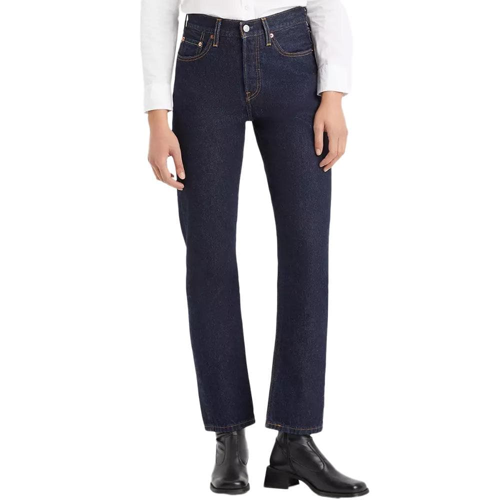 Jean 501 Bleu Foncé Femme Levi's Med Indigo 12501 1