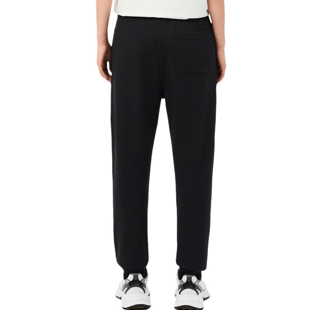 Jogging Noir Femme Lacoste straight fit siglé 2