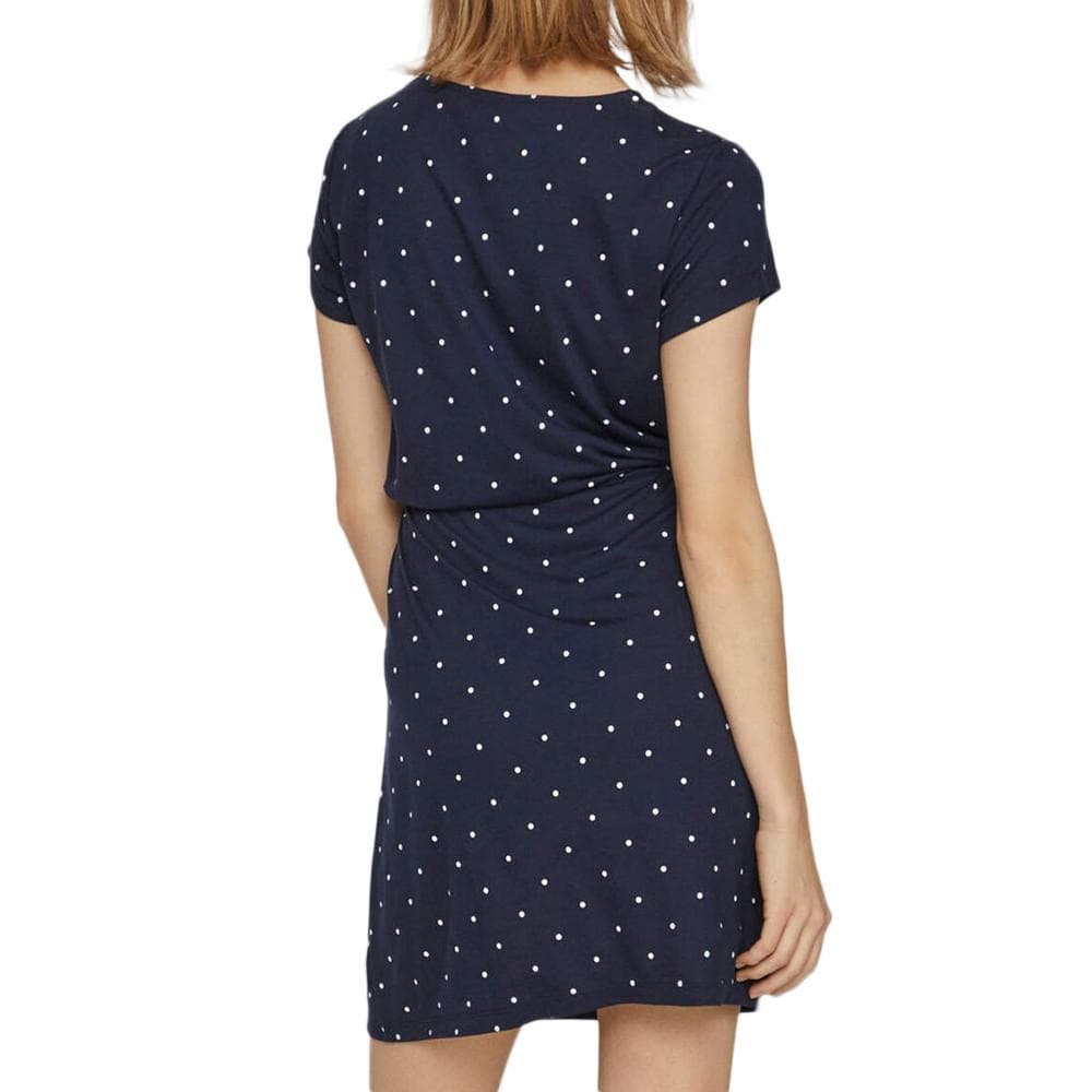 Robe Marine à pois Femme Vila Mooney String 2