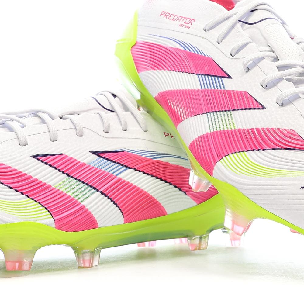 Chaussures de Foot Blanc/Rose Homme Adidas Predator Elite FG 7