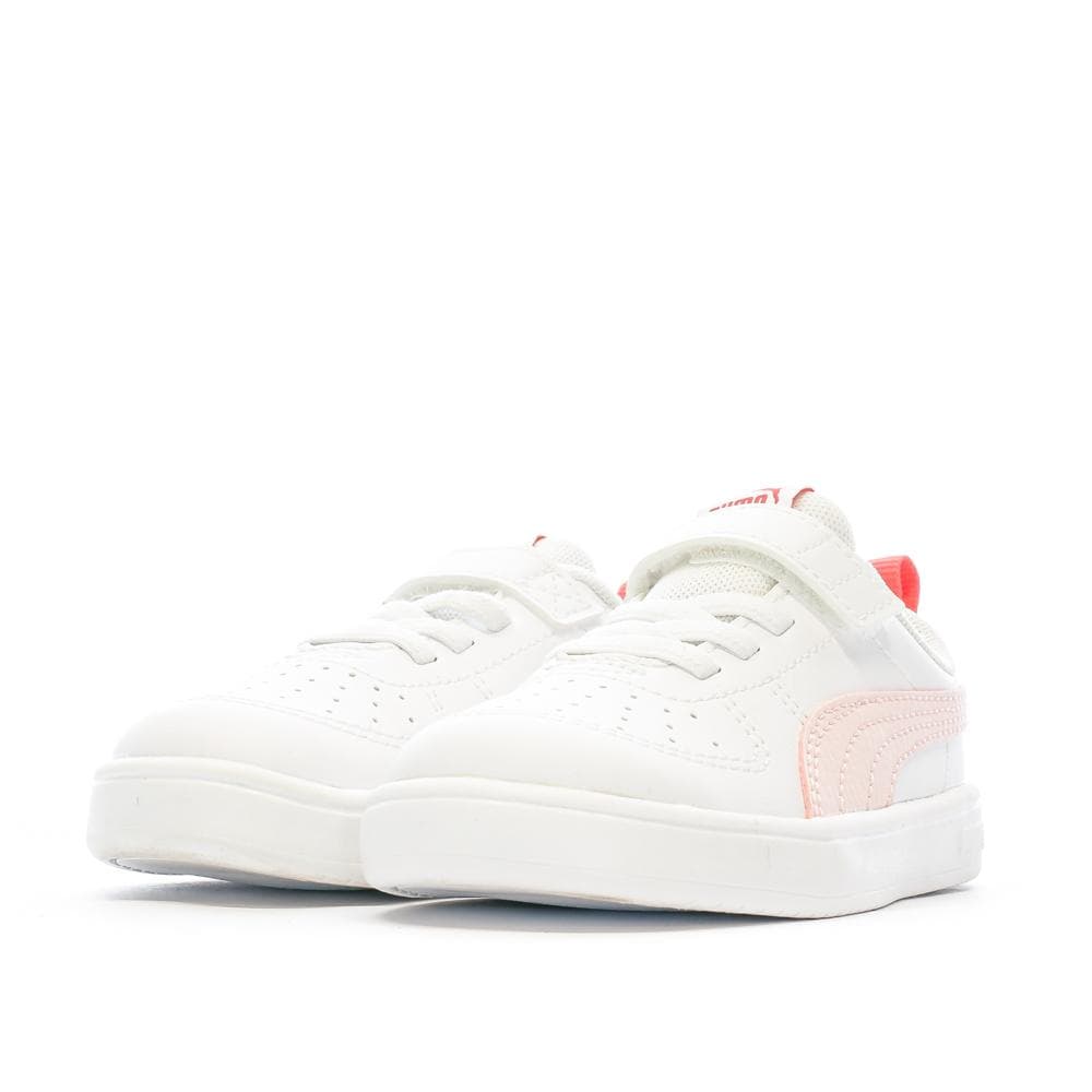 Baskets Blanche/Rose Fille Puma Rickie 6