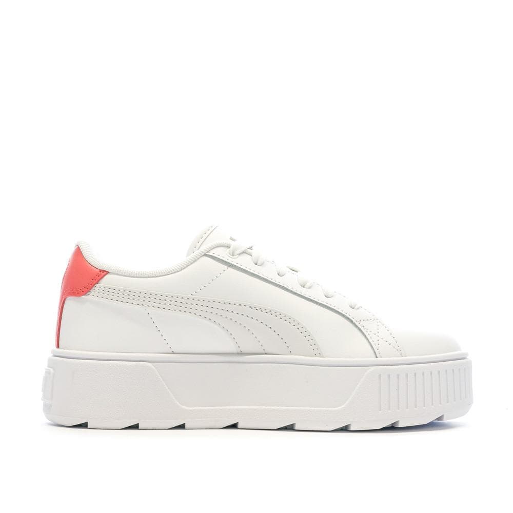 Baskets Blanches/Rose Femme Puma Karmen 2