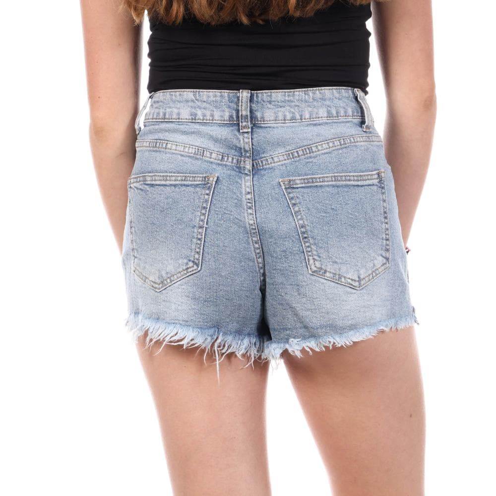 Short Bleu Femme Monday Premium Strass 2