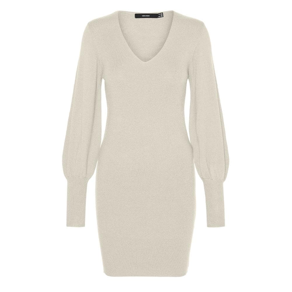 Robe Pull Beige Clair Femme Vero Moda Holly 1