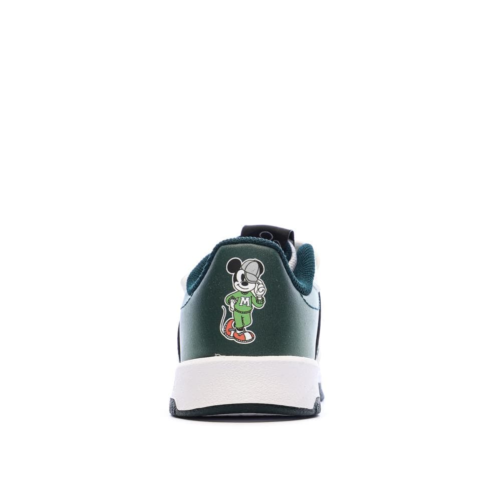 Baskets Blanches/Vertes Garçon Adidas Mickey Tensaur 3