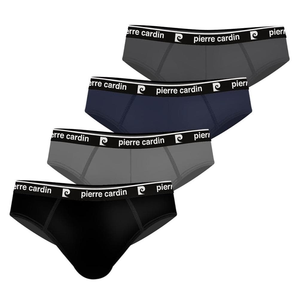X4 Boxers Noir/Gris/Marine Homme Pierre Cardin Ssvet 1