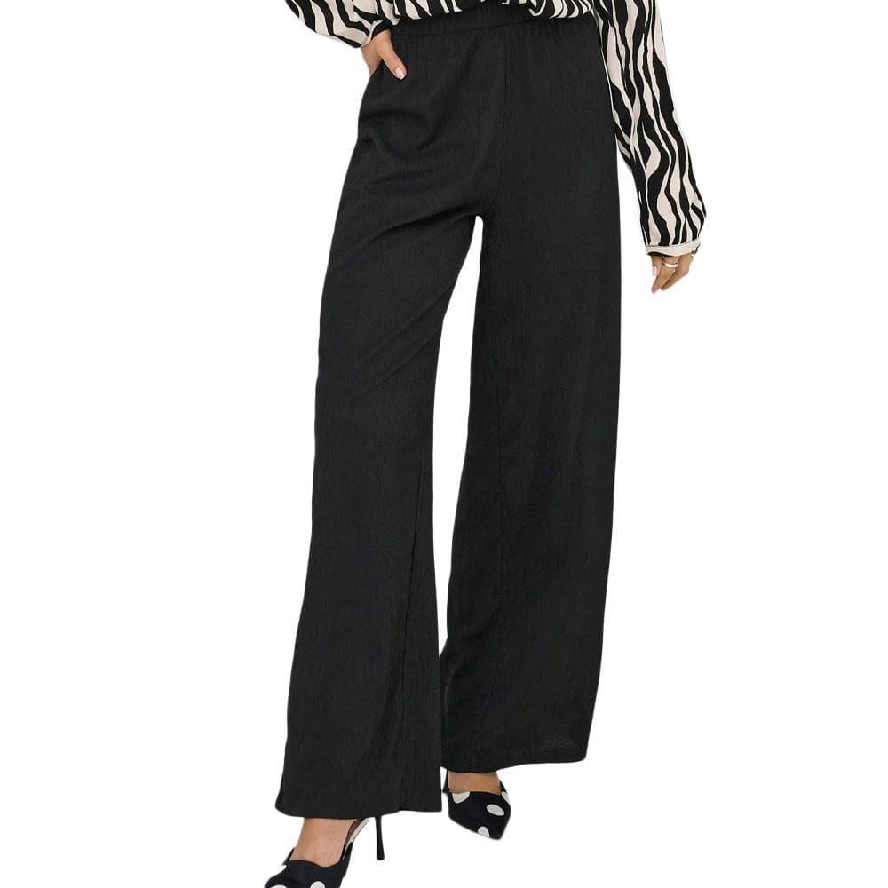 Pantalon Fluide Noir Femme JDY Debbie 1