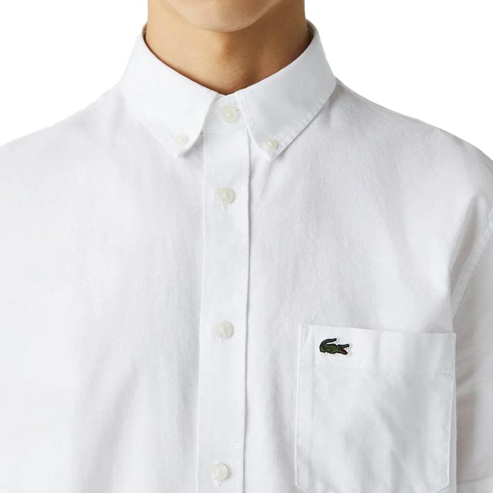 Chemise Manches Courtes Blanche Homme Lacoste CH2949 2