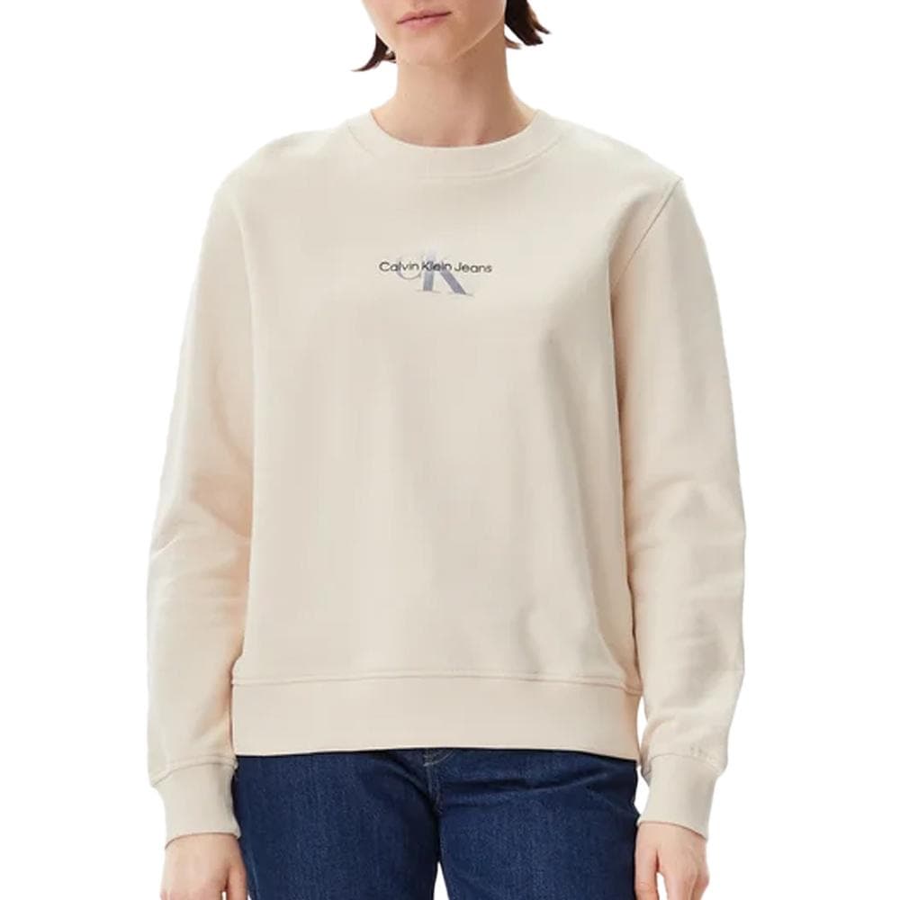 Sweat Écru Femme Calvin Klein Gradient Monologo 1