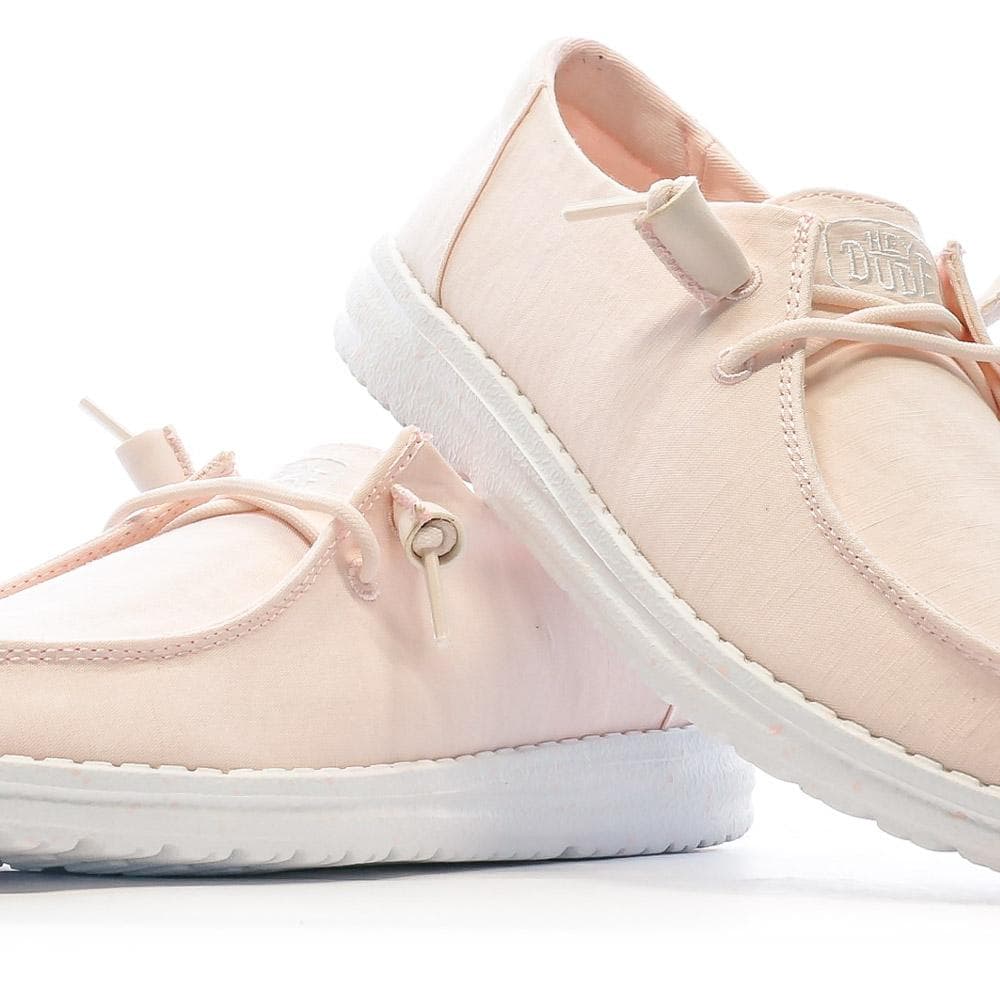Chaussures Rose Femme Hey Dude Wendy Slub Canvas 7