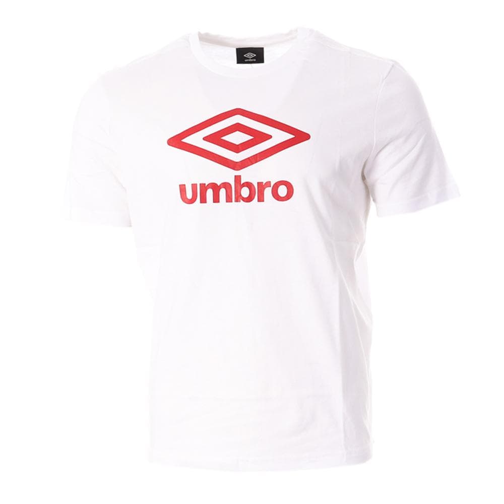 T-shirt Blanc/Rouge Homme Umbro Net 729280 1
