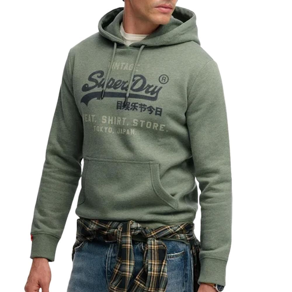 Sweat Vert Homme Superdry Vl Heritage 1
