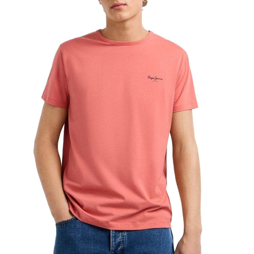 T-Shirt Rouge Homme Pepe jeans Original 1