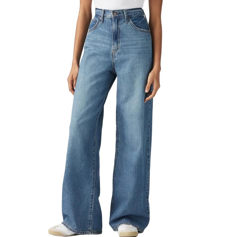 Jean Bleu Femme Levi's Cinch Baggy Indigo 1