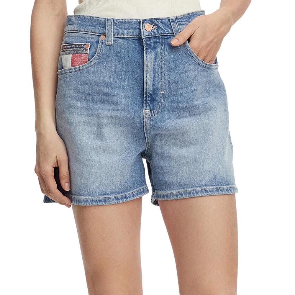 Short en Jean Bleu Femme Tommy Hilfiger Rwb 1