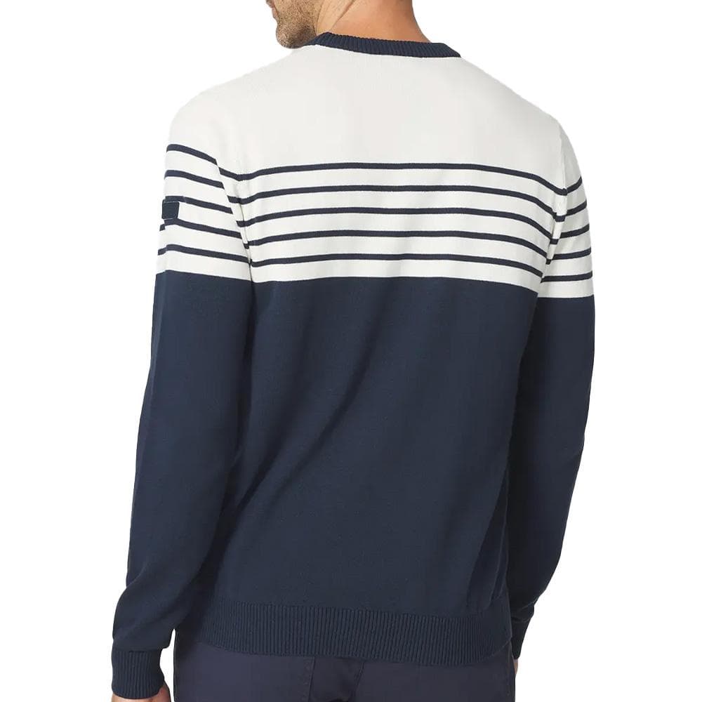 Pull Marine/Blanc Homme TBS TOBIERON 2