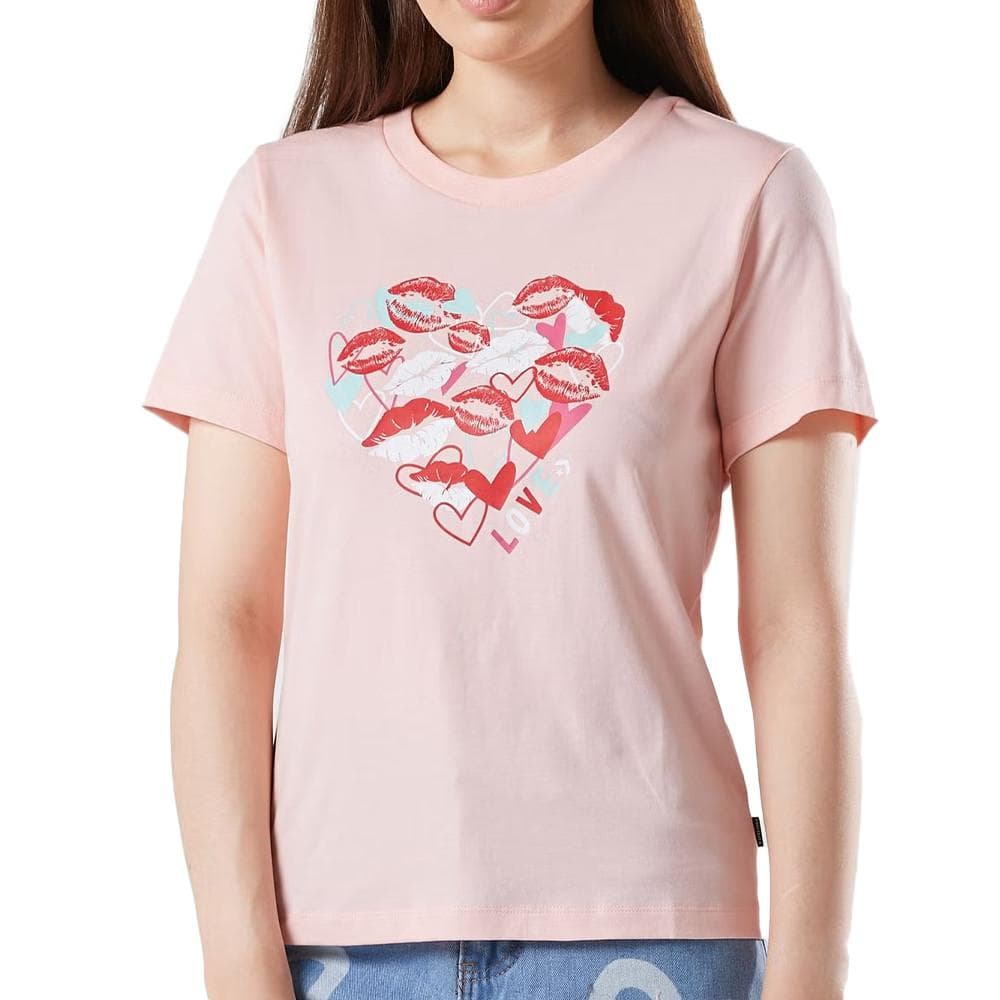 T-shirt Rose Femme Converse Valentine's Day Heart 1