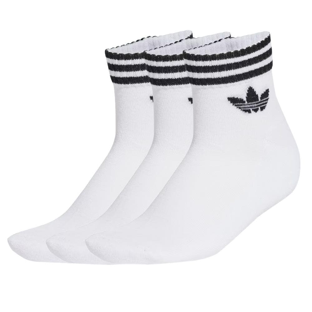 X3 Paires de Chaussettes Blanc Mixte Adidas Ankle S 1