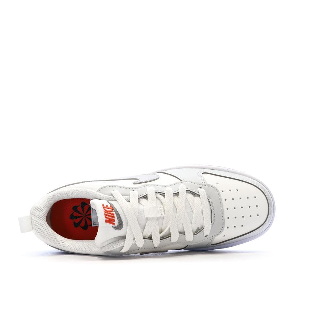 Baskets Blanc/Gris Femme Nike Court Borough Low 4