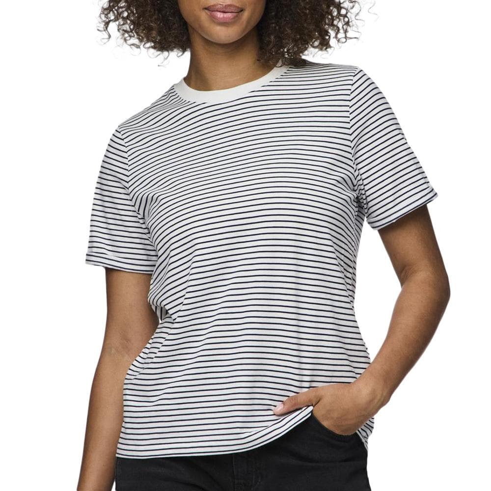 T-shirt Blanc à rayures Femme Pieces Ria 1