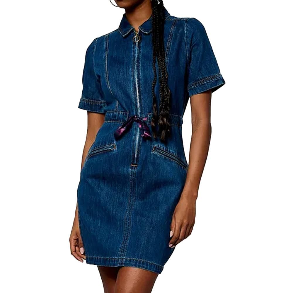 Robe en Jean Bleu Moyen Femme Kaporal Brat 1
