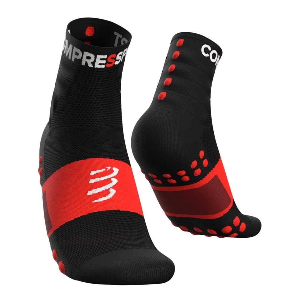 X2 Paires de Chaussettes Rouge Compressport Run 1
