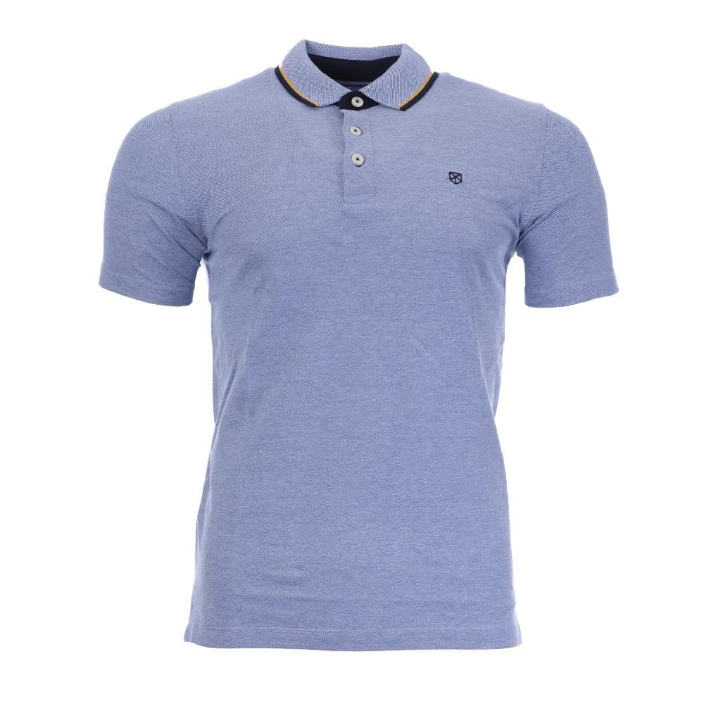 Polo Bleu Homme Jack & Jones Paulos 12175007 1