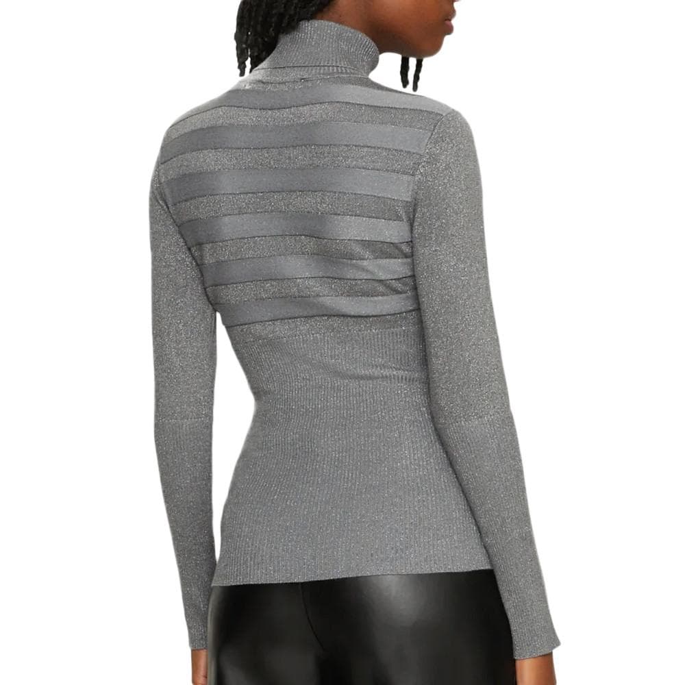 Pull Gris Brillant Femme Morgan Mentosa 2