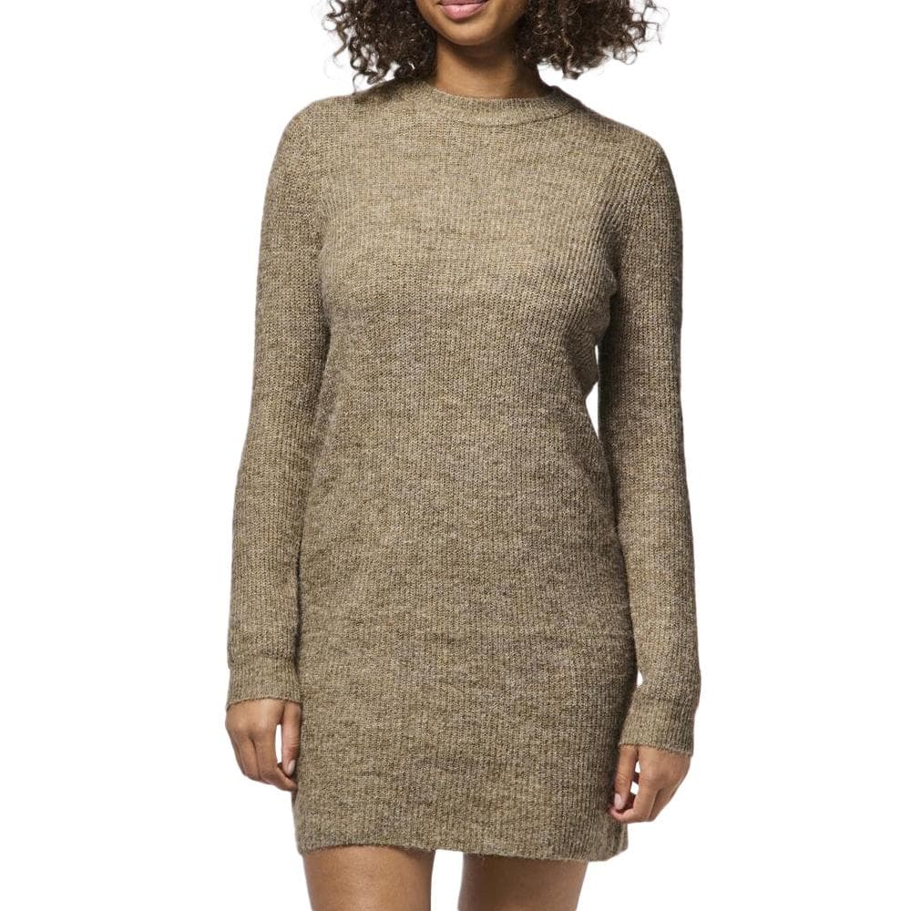 Robe Pull Marron Femme Pieces Ellen 1