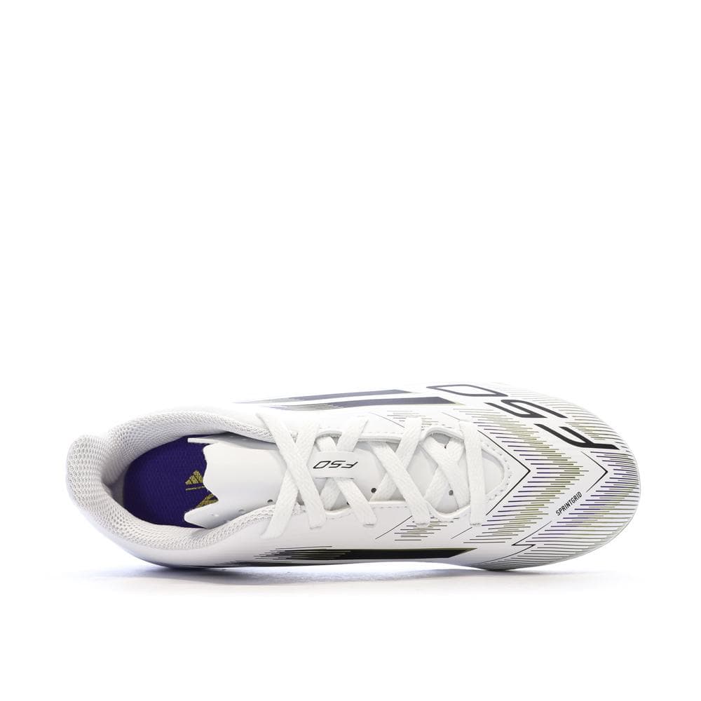 Chaussures de Football Blanc/Doré Mixte Adidas F50 Club 4