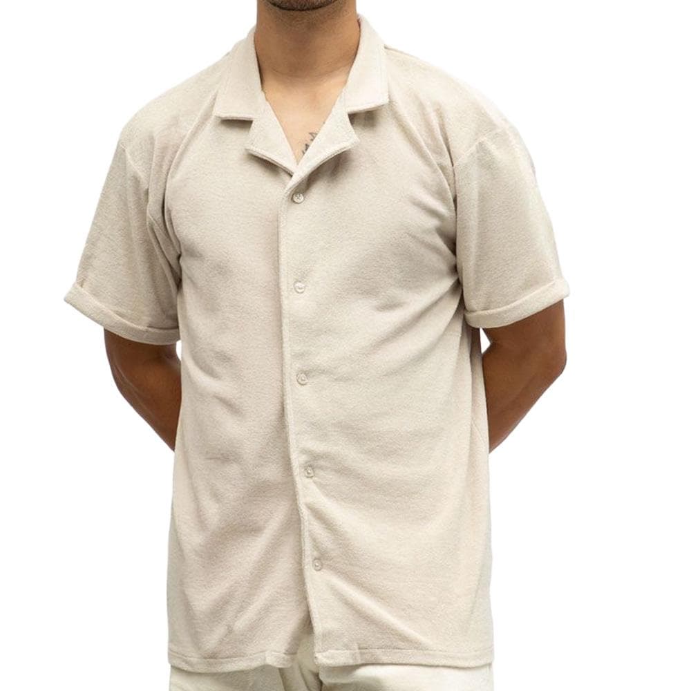 Chemise Beige Homme Paname Brothers CHARLY 1