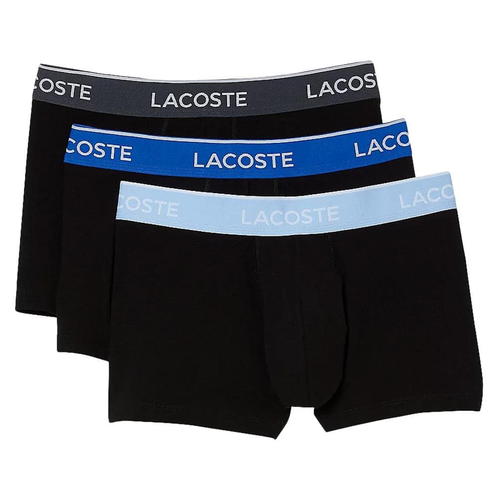 x3 Boxers Noir/Bleu Homme Lacoste 5H3401 1
