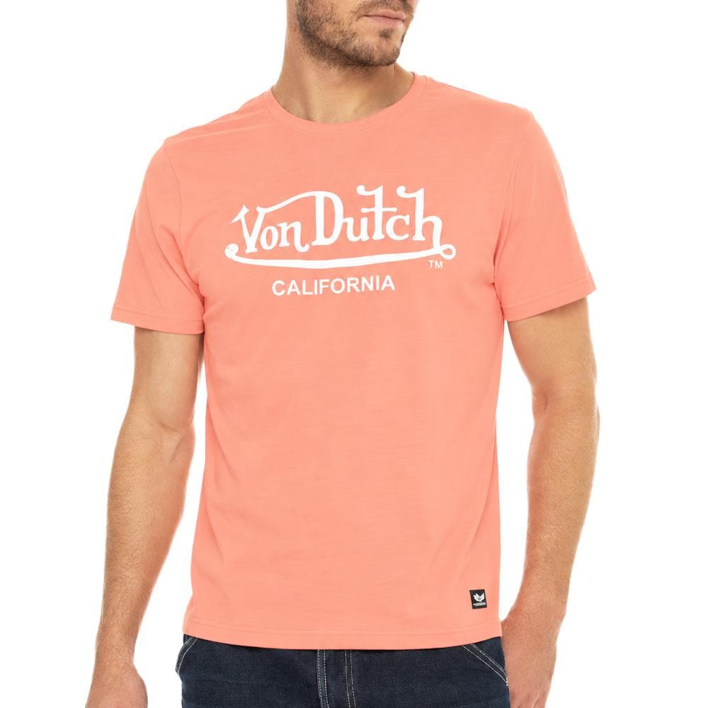 T-Shirt Rose Homme Von Dutch FIRST 1