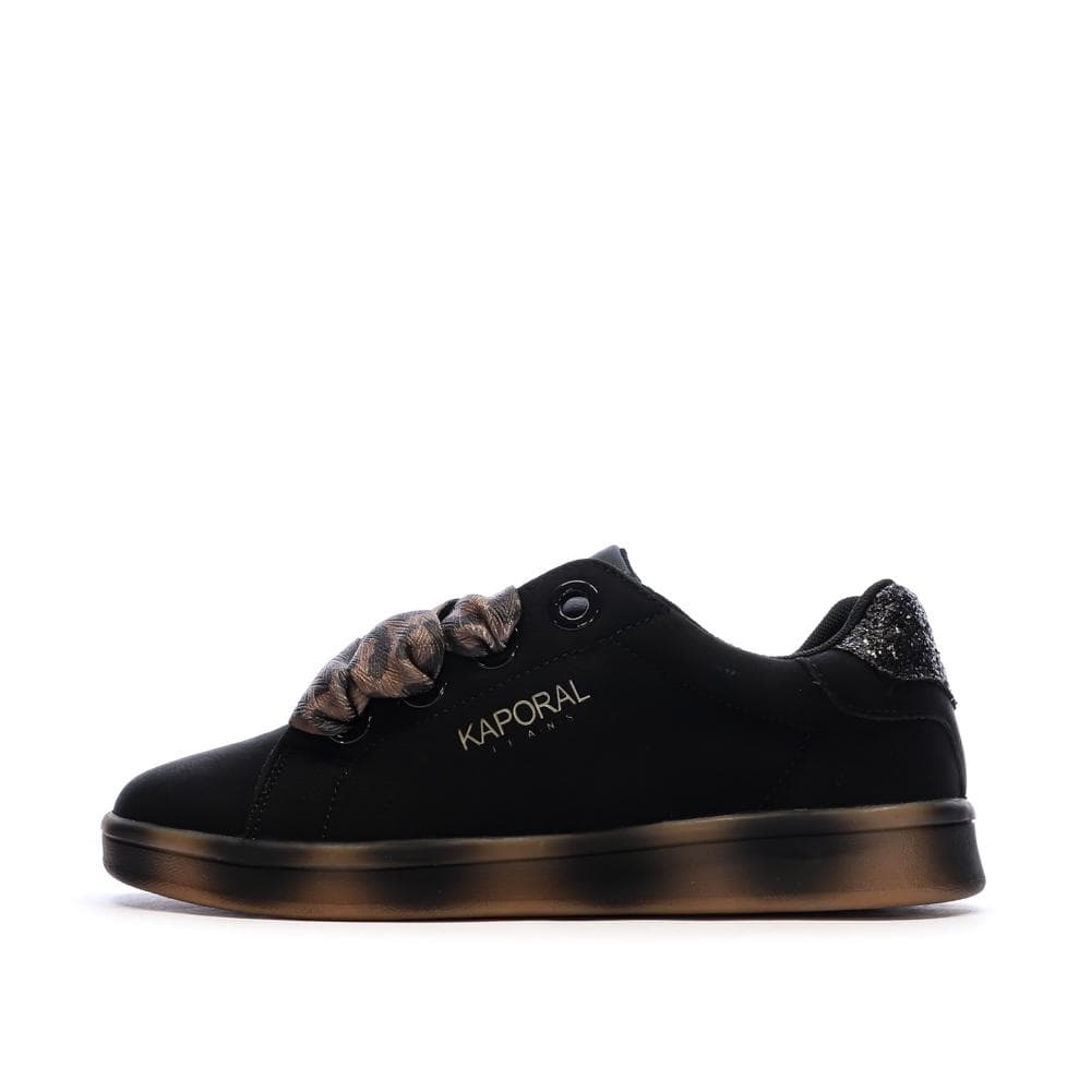 Baskets Noir Femme Kaporal Leopard 1