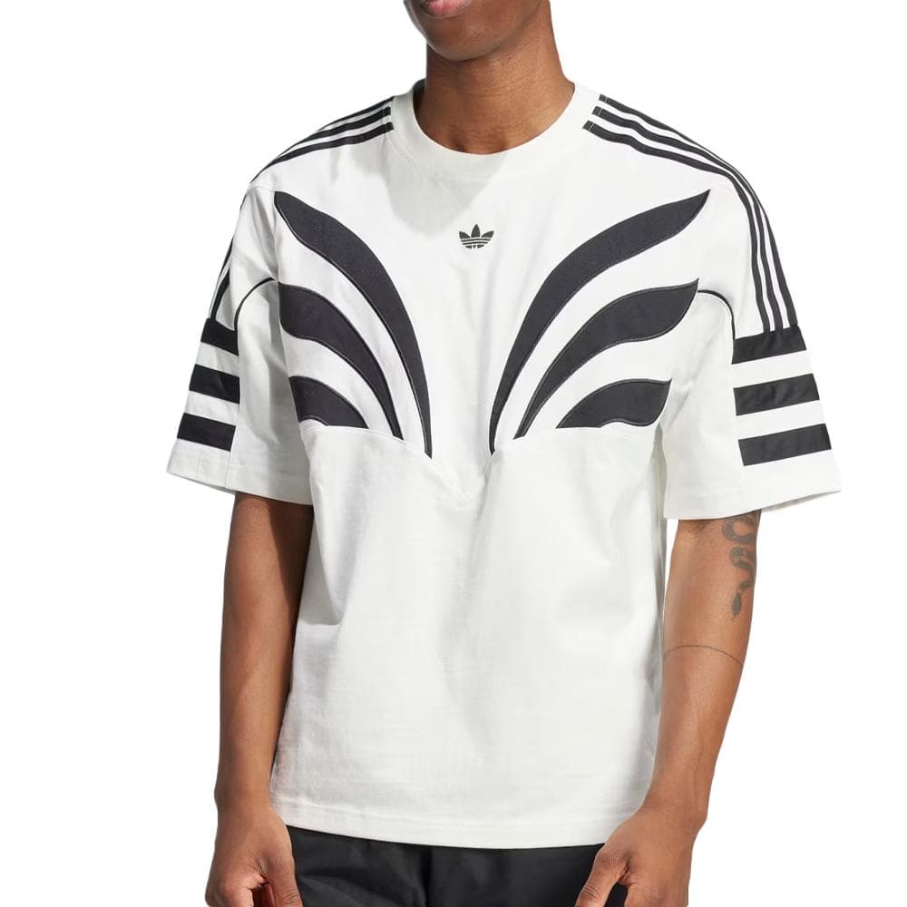 T-Shirt Blanc/Noir Homme Adidas Q3 1