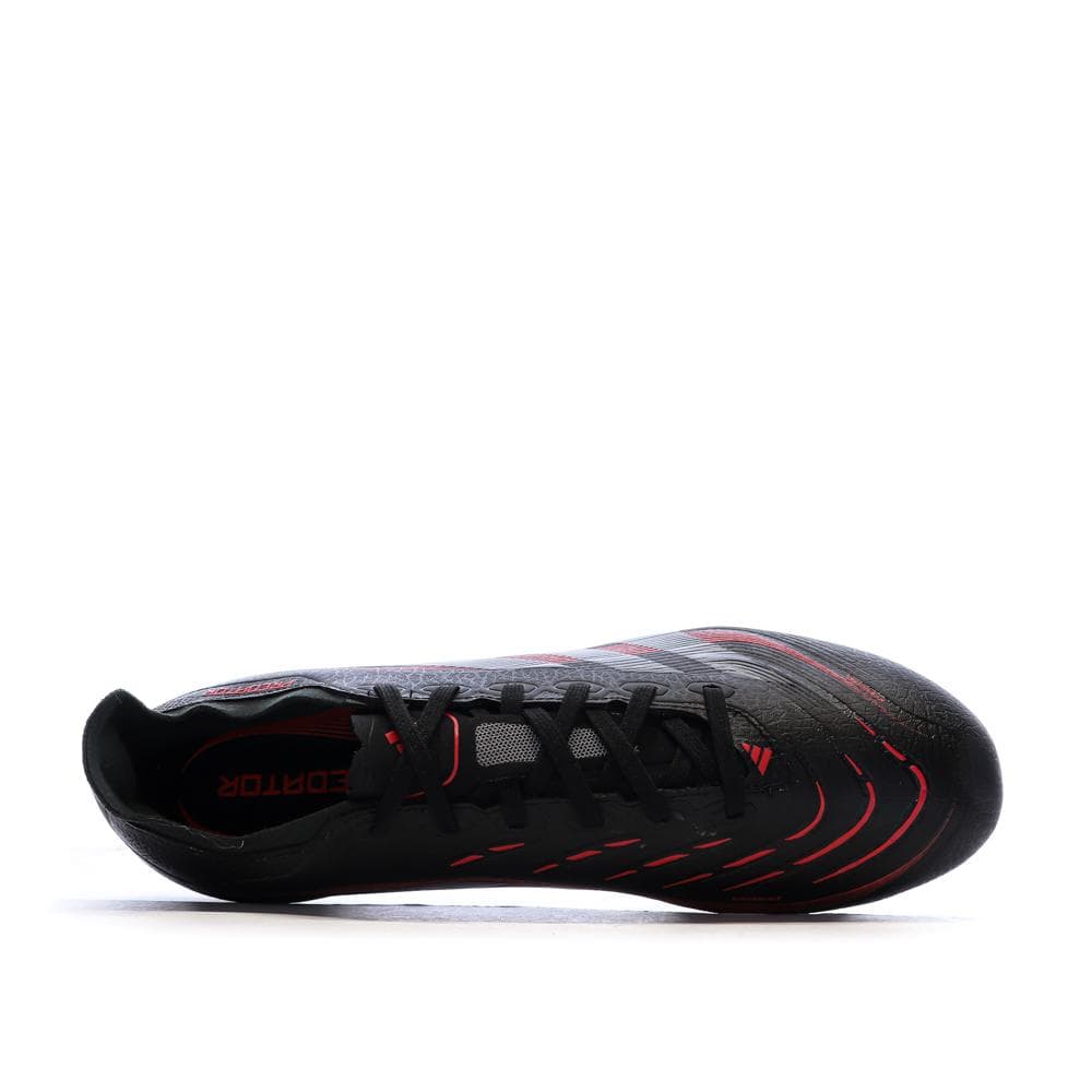 Chaussures de Foot Noir/Rouge Homme Adidas Predator League SG 4