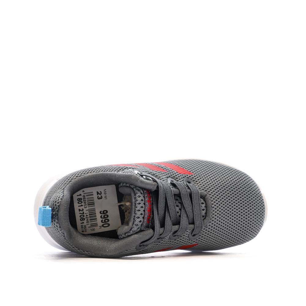 Baskets Gris/Rouge Garçon Adidas Lite Racer 4