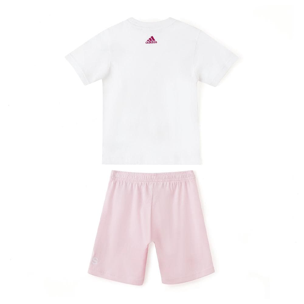 Ensemble Blanc/Rose Fille Adidas IQ4089 2