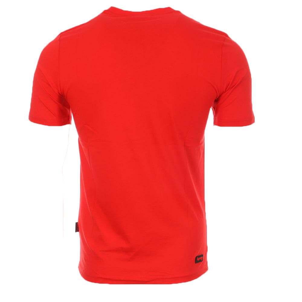 T-shirt Rouge Homme Supreme Grip Police 2