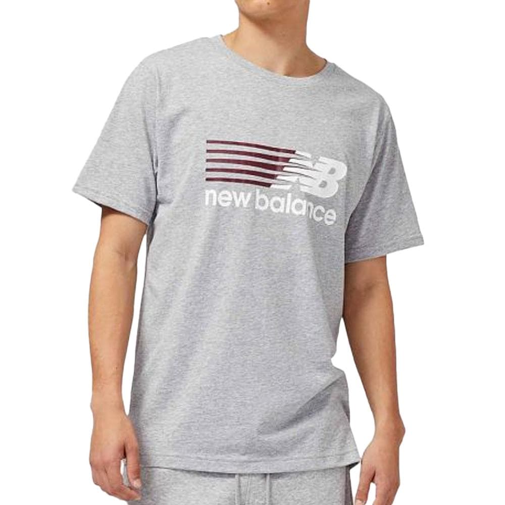 T-shirt Gris Homme New Balance Core Plus Graphic 1