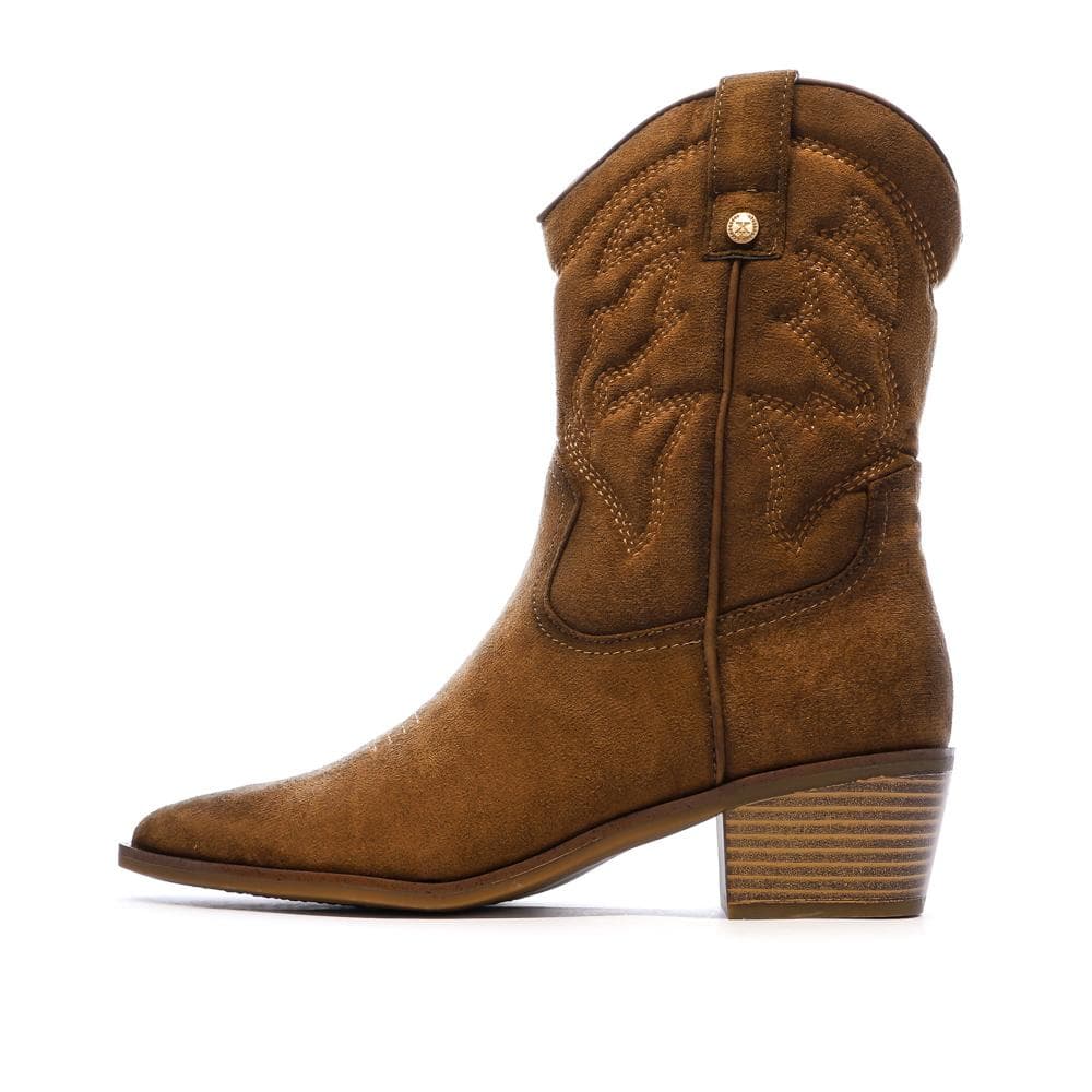 Santiags Basses Camel Femme Xti 144307 1
