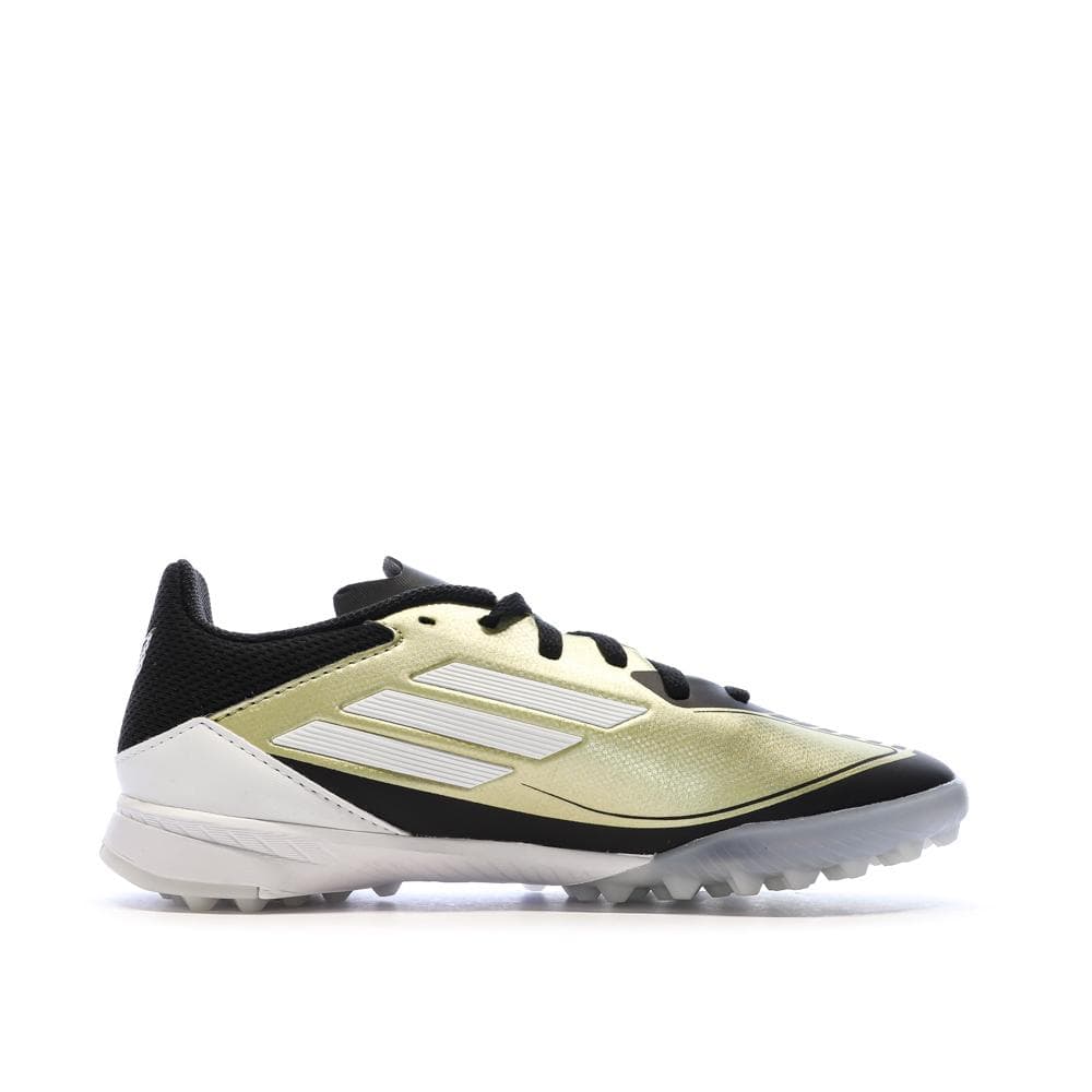 Chaussures de Foot Doré/Noir Junior Adidas F50 League TF J Messi 2