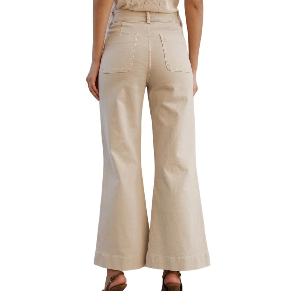 Jean Flare Beige Femme Oraije Jean Flare Elenette 2