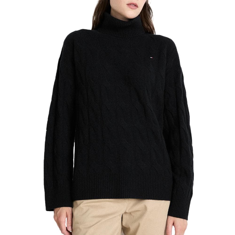 Pull Noir Femme Tommy Hilfiger Soft 1
