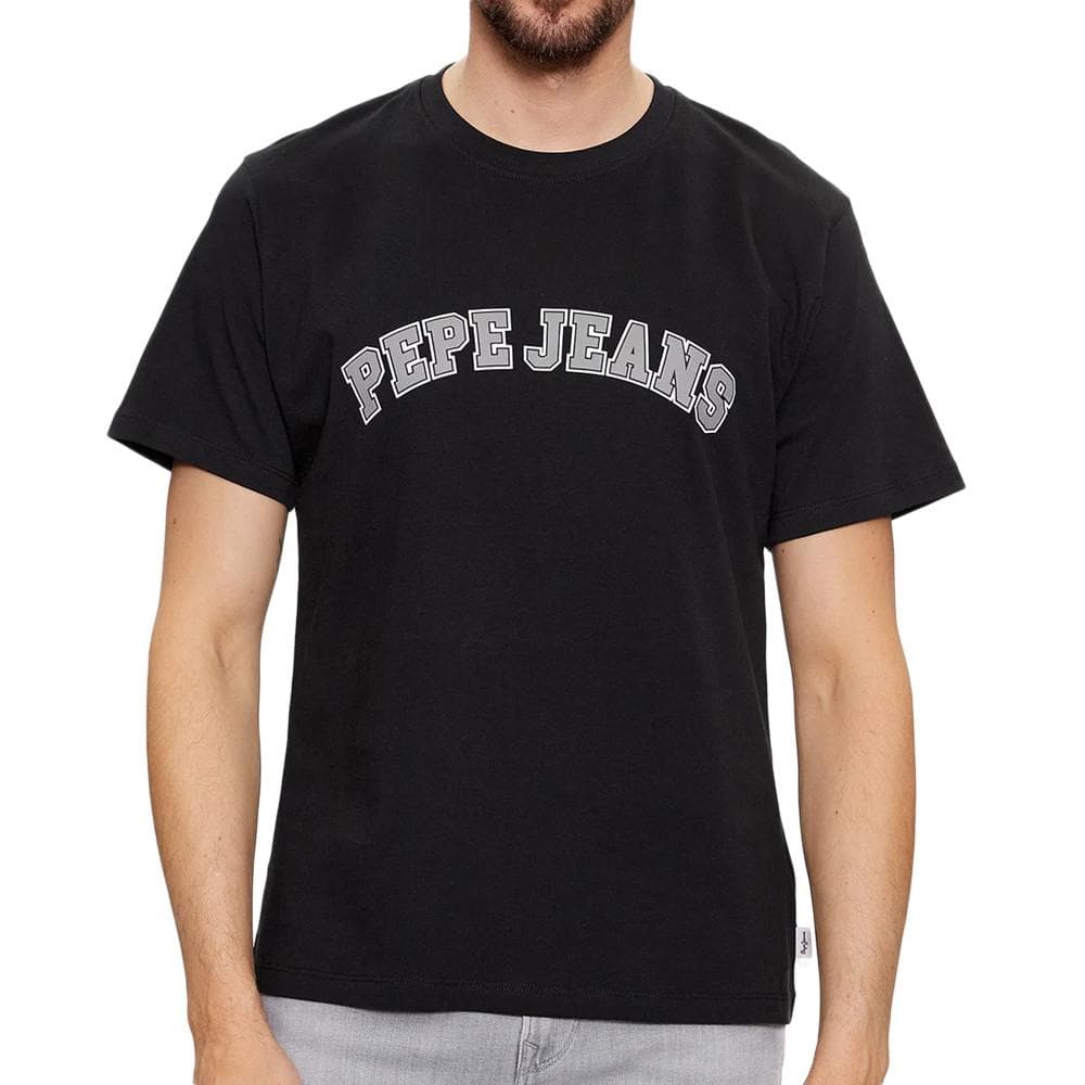 T-shirt Noir Homme Pepe jeans Clement 1