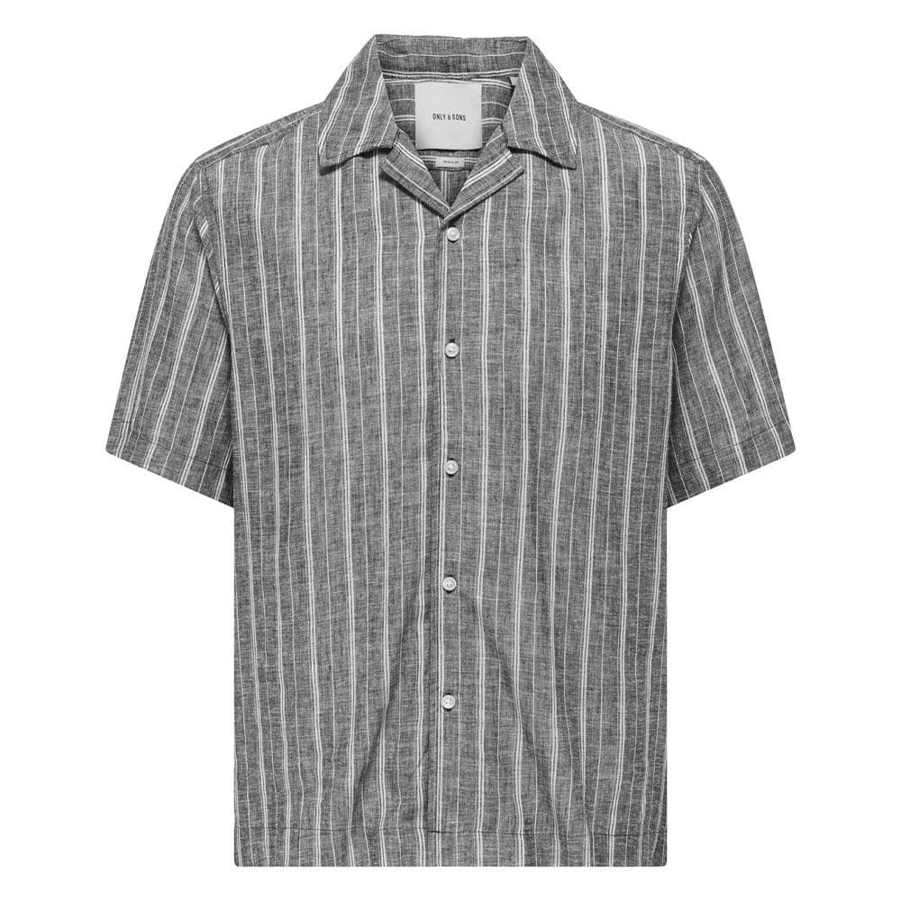 Chemisettes Gris Homme Only & Sons Onsseppo Strip 1