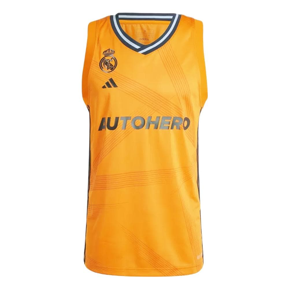 Real Madrid Maillot de Basketball Orange Homme Adidas 2024/25 1