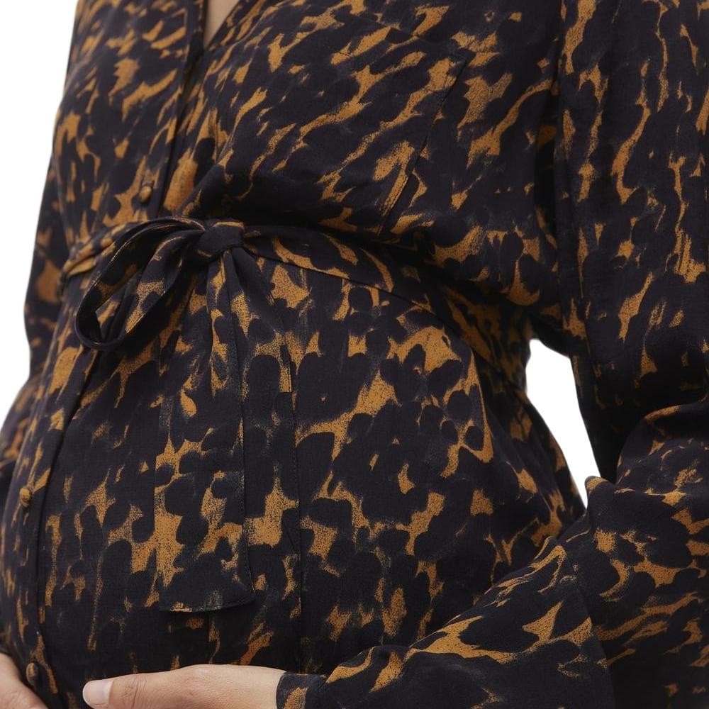 Robe Marron/Noire Femme Vero Moda Maternity Wvn 3