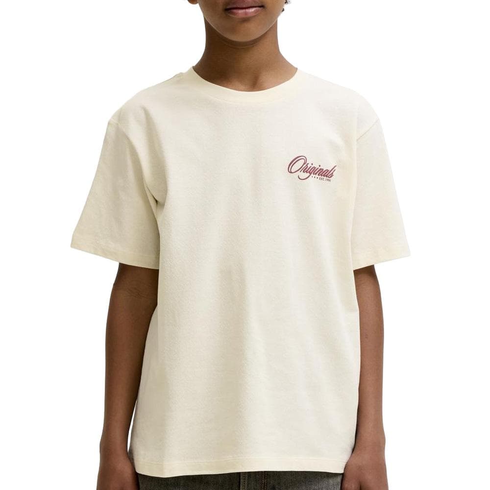 T-Shirt Beige Garçon Jack & Jones Graphic 1